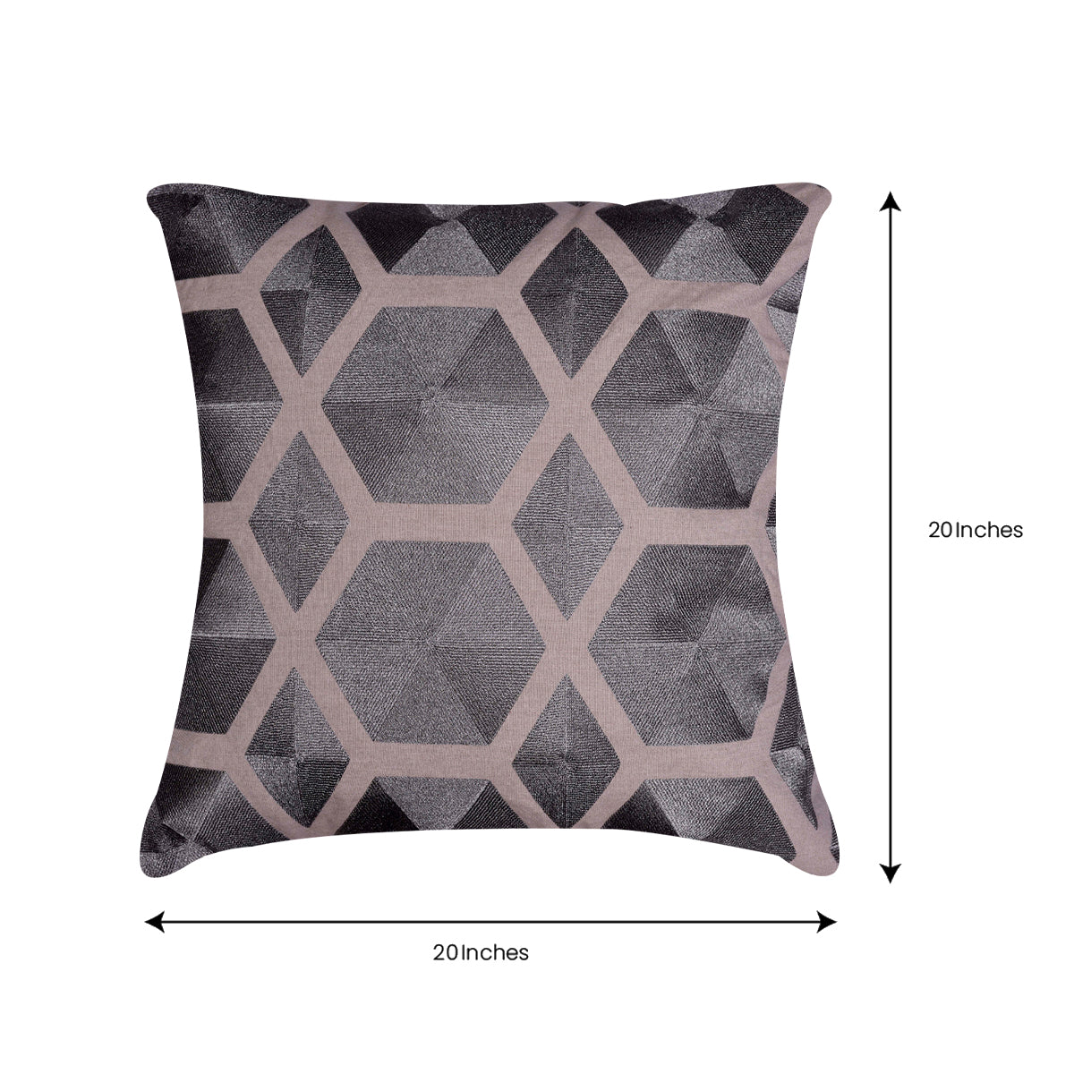 Brown Throw Pillow Covers | Decorative Cushion Covers with Zipper Closure - 20 x 20