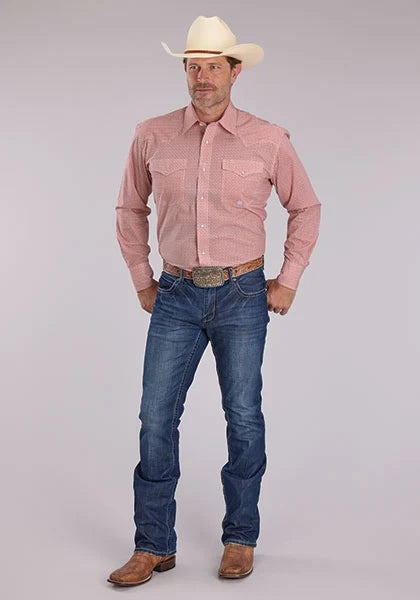 Roper 2500 Saltillo Foulard (Rust) - Men's Western Shirt