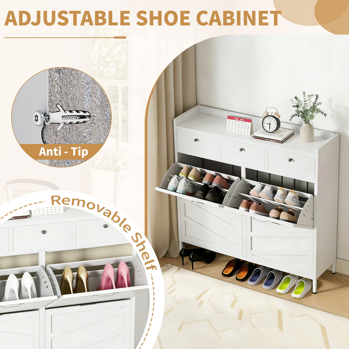 Metal Shoe Cabinet