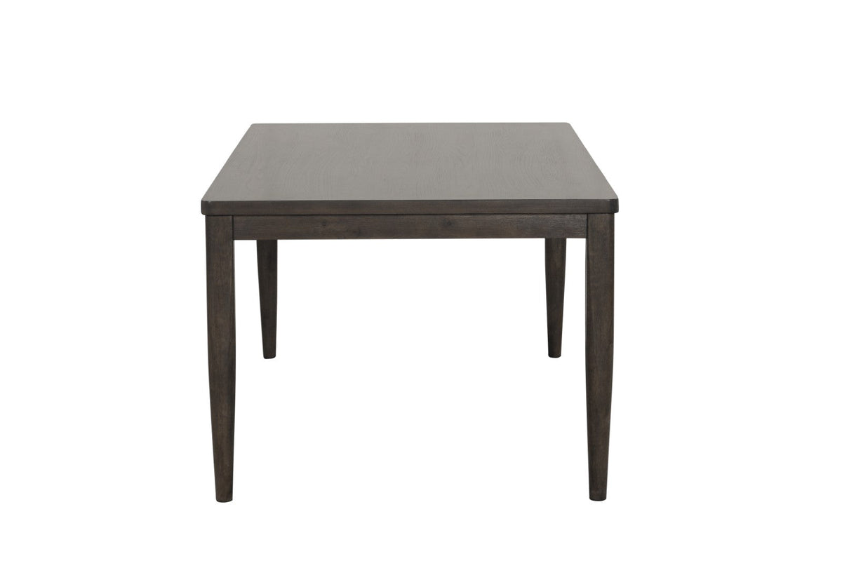 Modern Dining Table Dark Walnut Rubber wood 1pc Table Dining Room Furniture