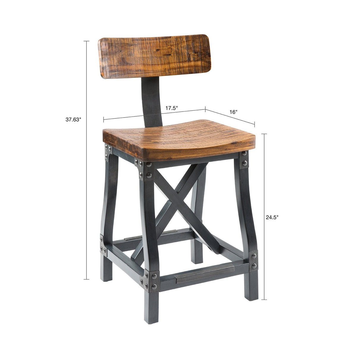 Counter Stool with Back