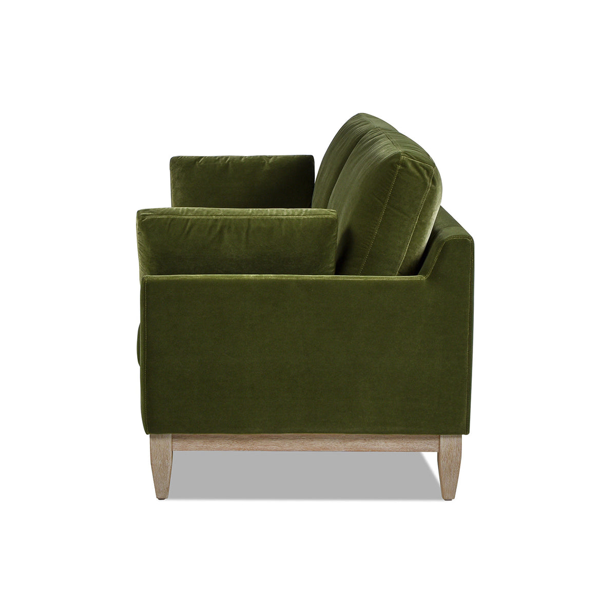 Pasadena 75.5" Modern Farmhouse Sofa, Olive Green Performance Velvet
