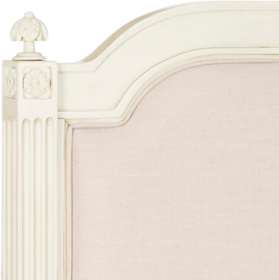 Tufted Linen Rustic Beige Headboard for Twin Beds