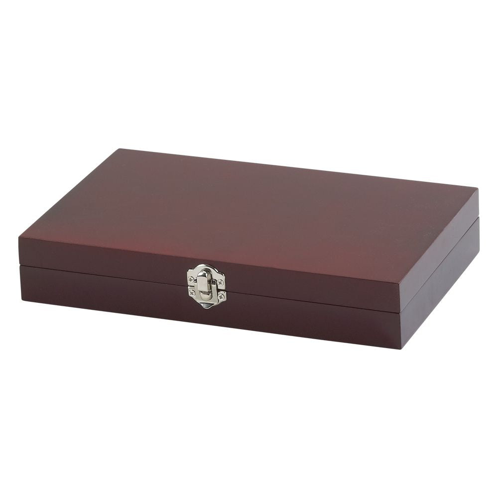 6 Piece Steak Knife Set with Hinged Rosewood Case