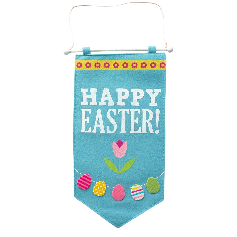 Fabric Happy Easter Banner 20.75 Inches Long