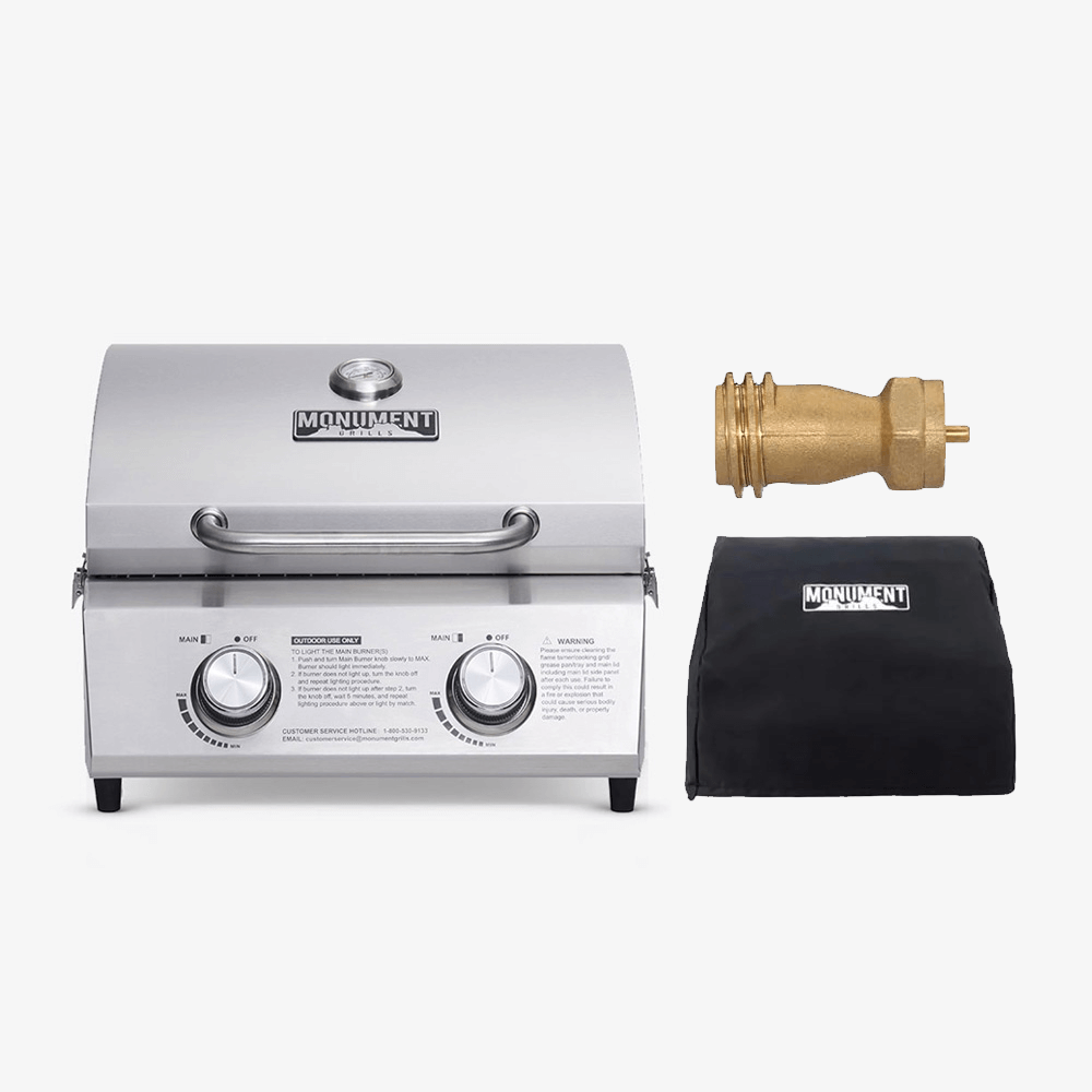 Stainless Tabletop Propane Gas Grill | 13742