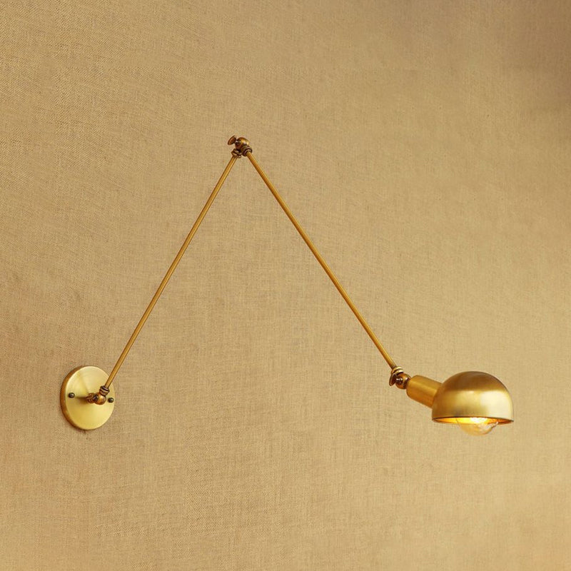 Watson's Industrial Swing Arm: Brass Beauty for Focused Light (1-Light Sconce)