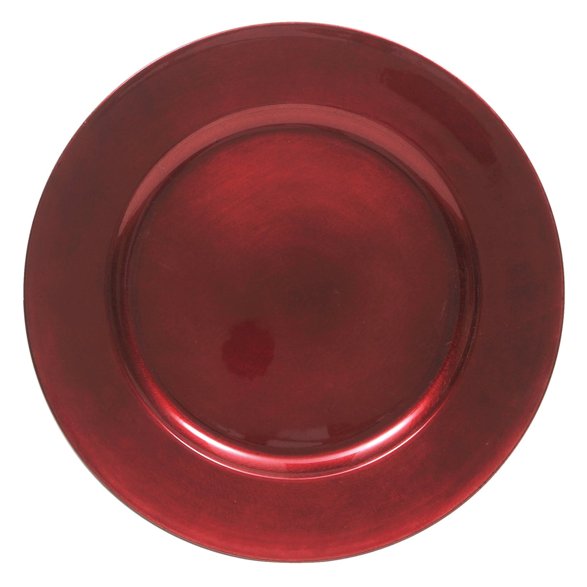 Red Round Charger Plates 4-Piece Set 13"