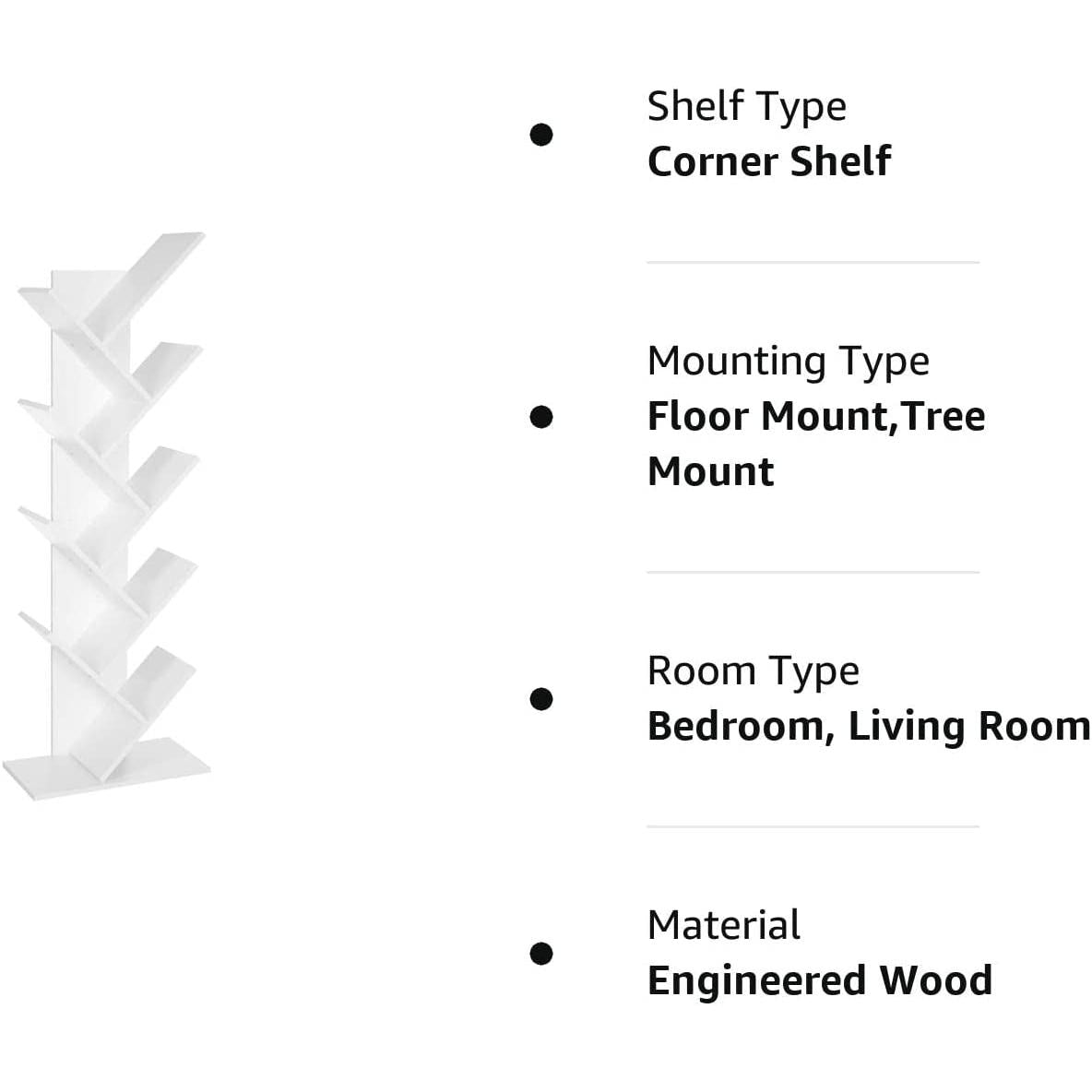 Tree Branch Bookshelf 8 Tier For Small Spaces Home Office