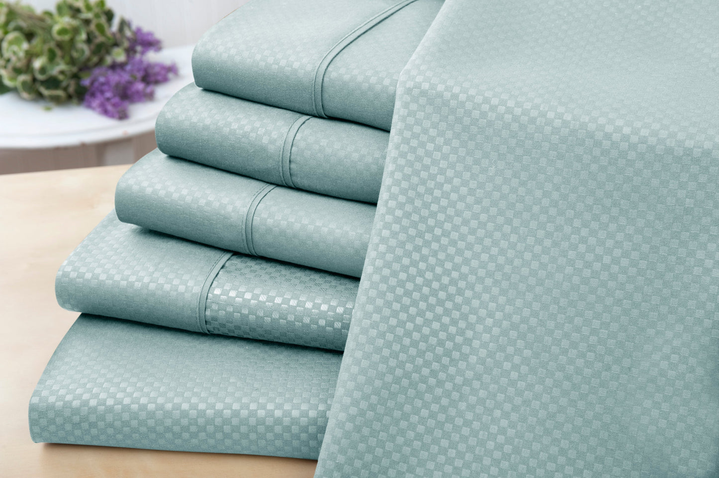 US Army 6 Piece Embossed Microfiber Check Sheet Set