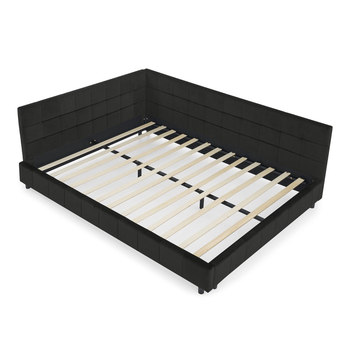 Queen Size Upholstered Tufted Bed Frame