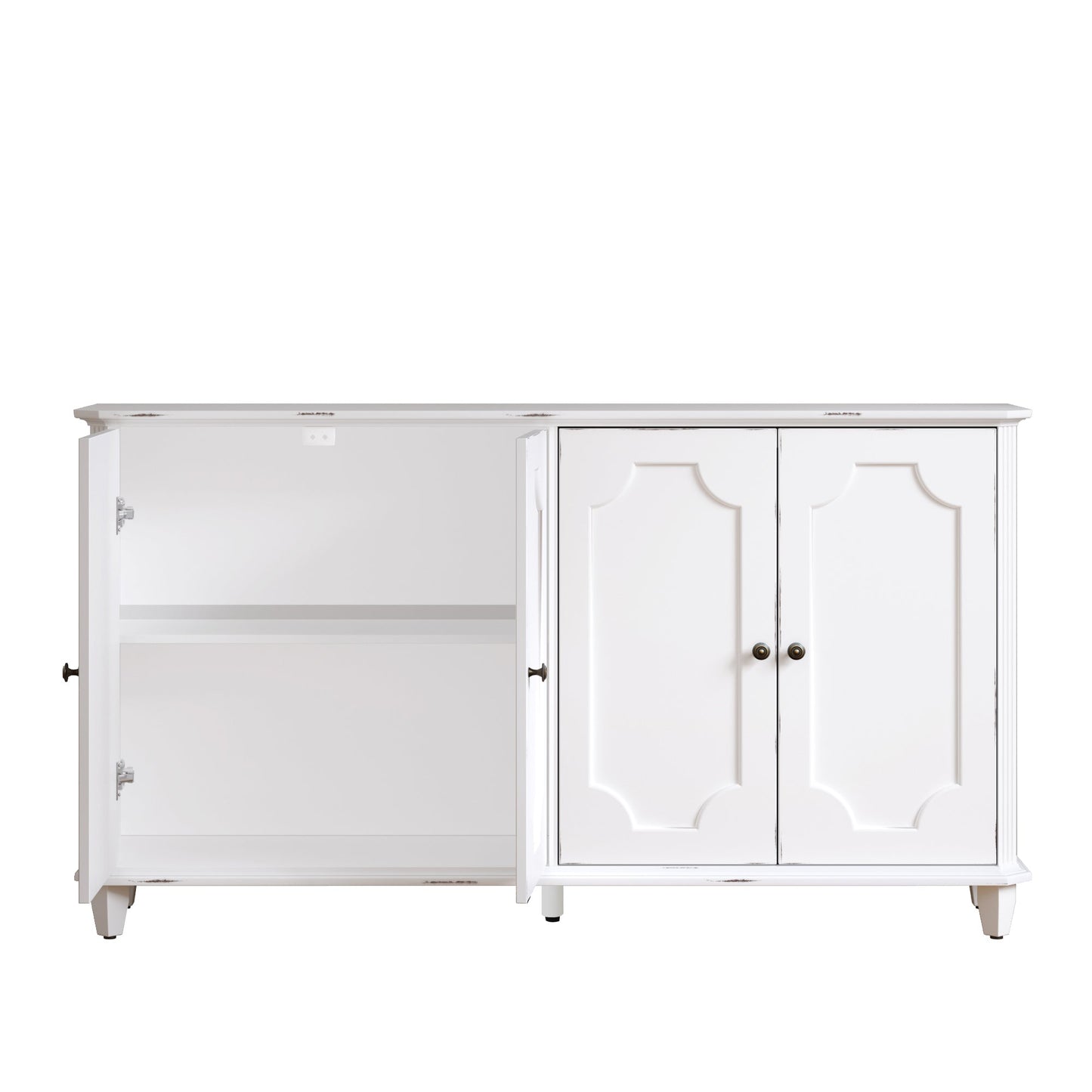 Vintage Distressed Sideboard Buffet Cabinet