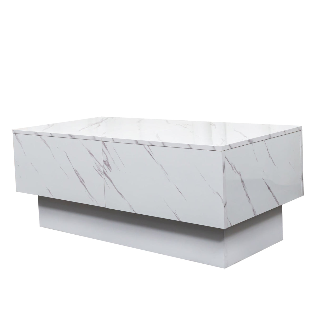 Coffee Table with Sliding Tabletop and Hidden Storage
