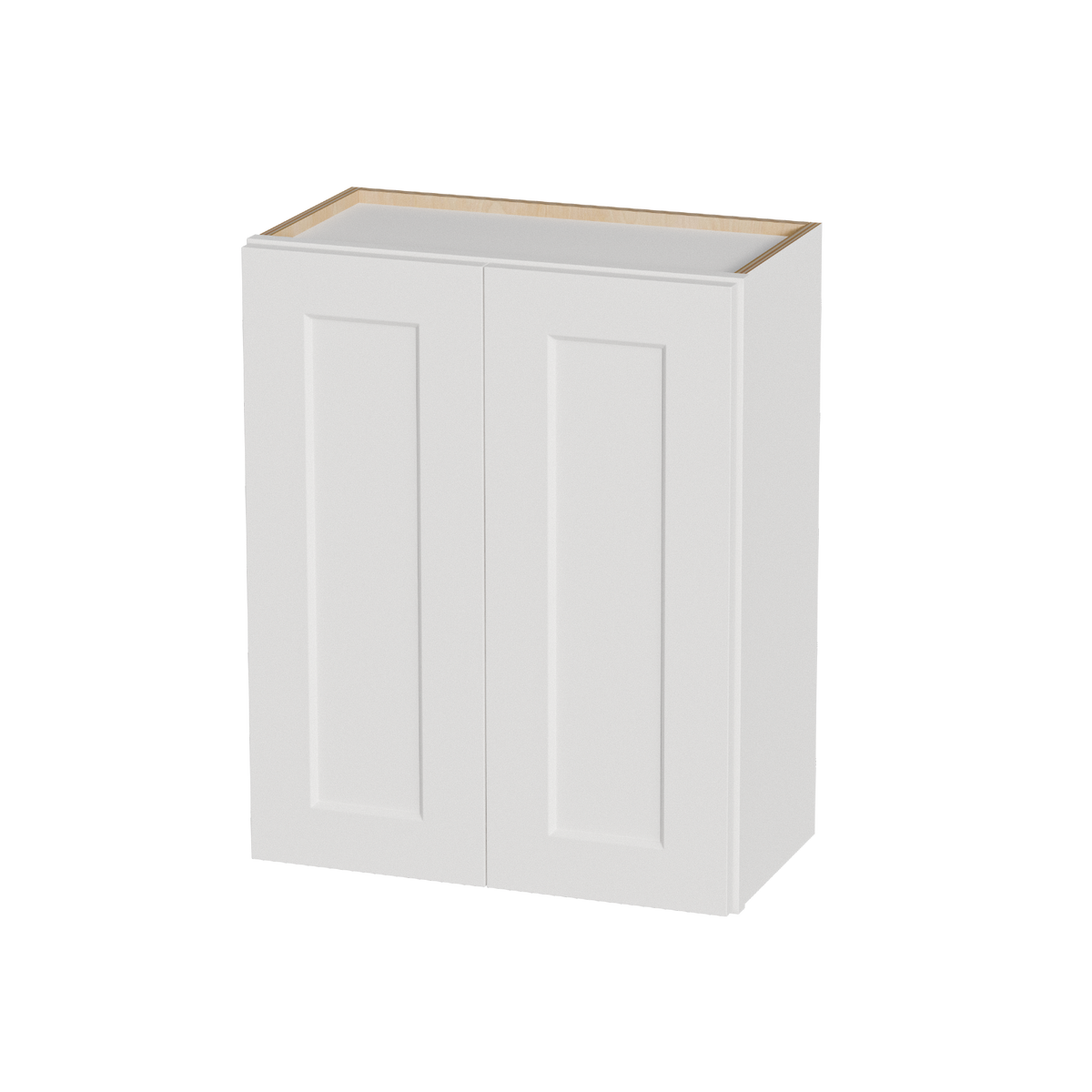 White Shaker Solid Wood Wall Cabinet with Soft-Close Doors