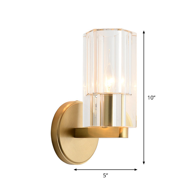 Hannah Modern Wall Sconce: Crystal Beauty Meets Modern Elegance