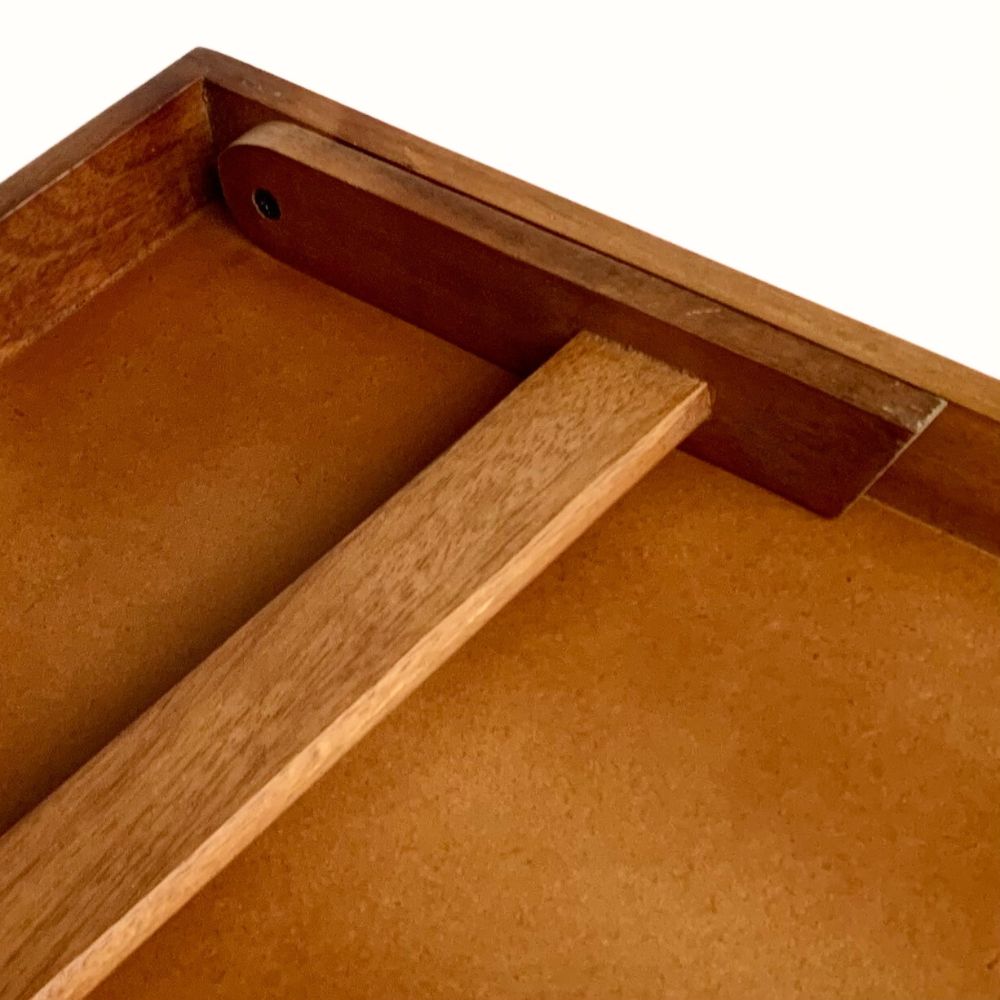 Mango Wood Bed Serving Tray with Folding Legs