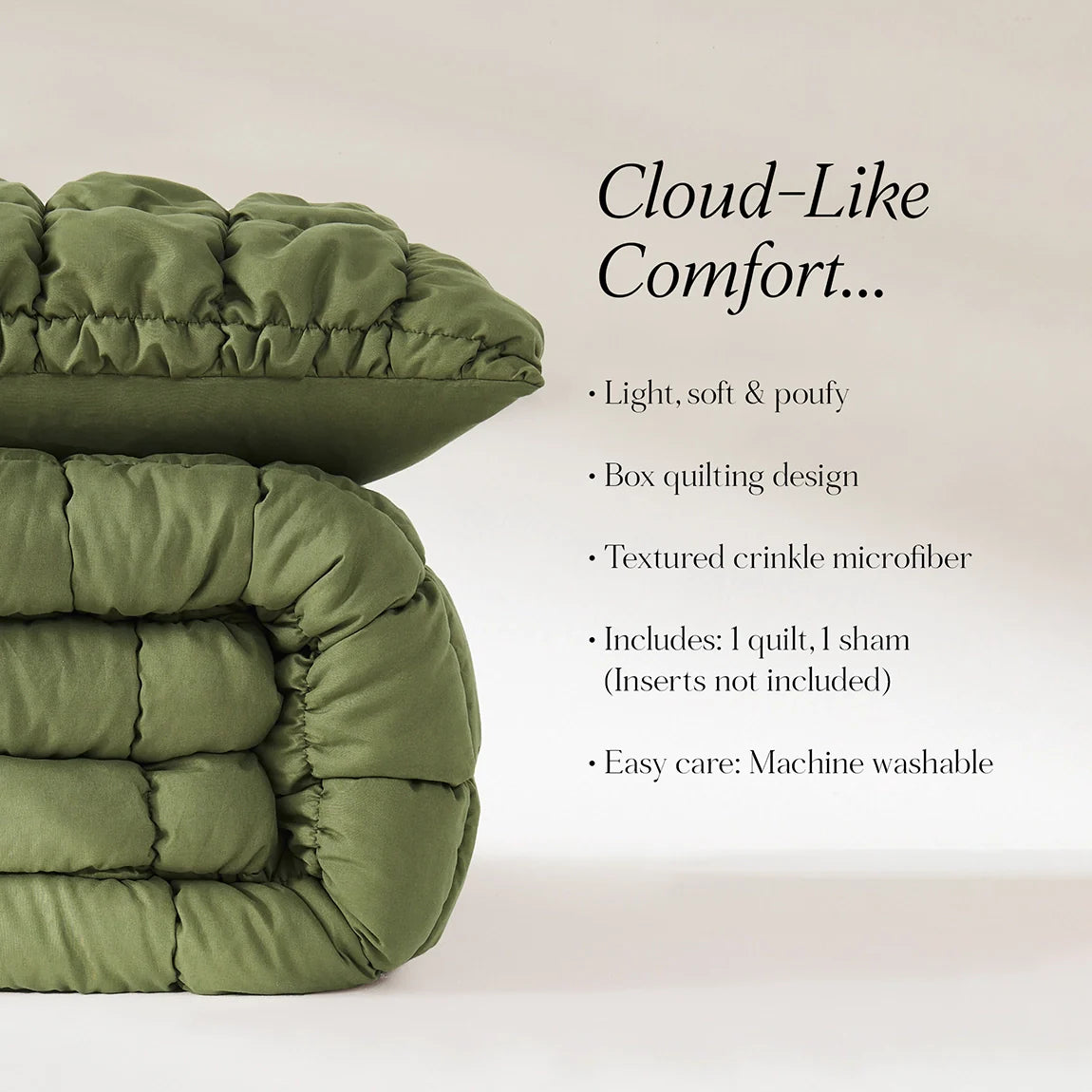 Puff Comforter Set