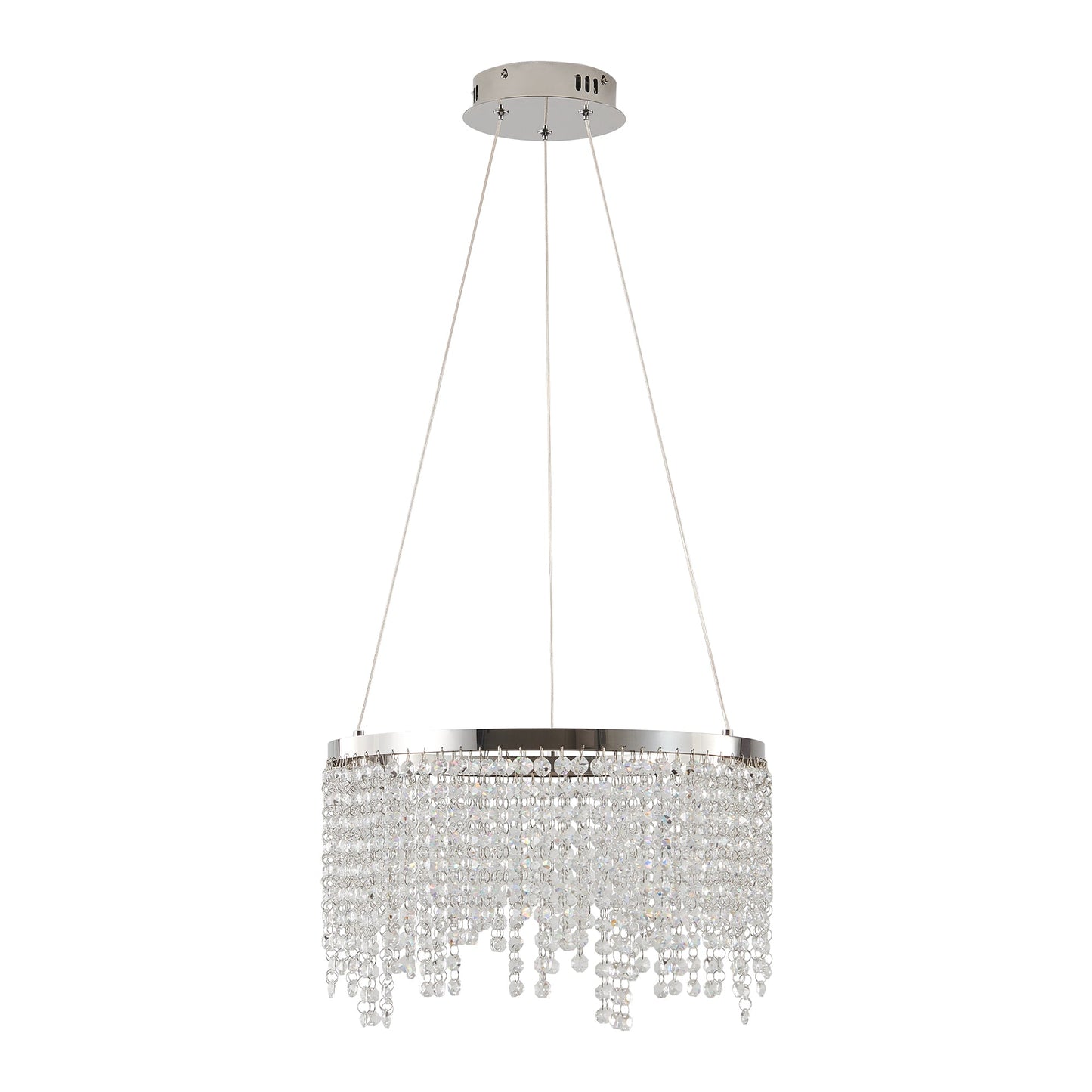16-Inch Luxury Crystal LED Chandelier