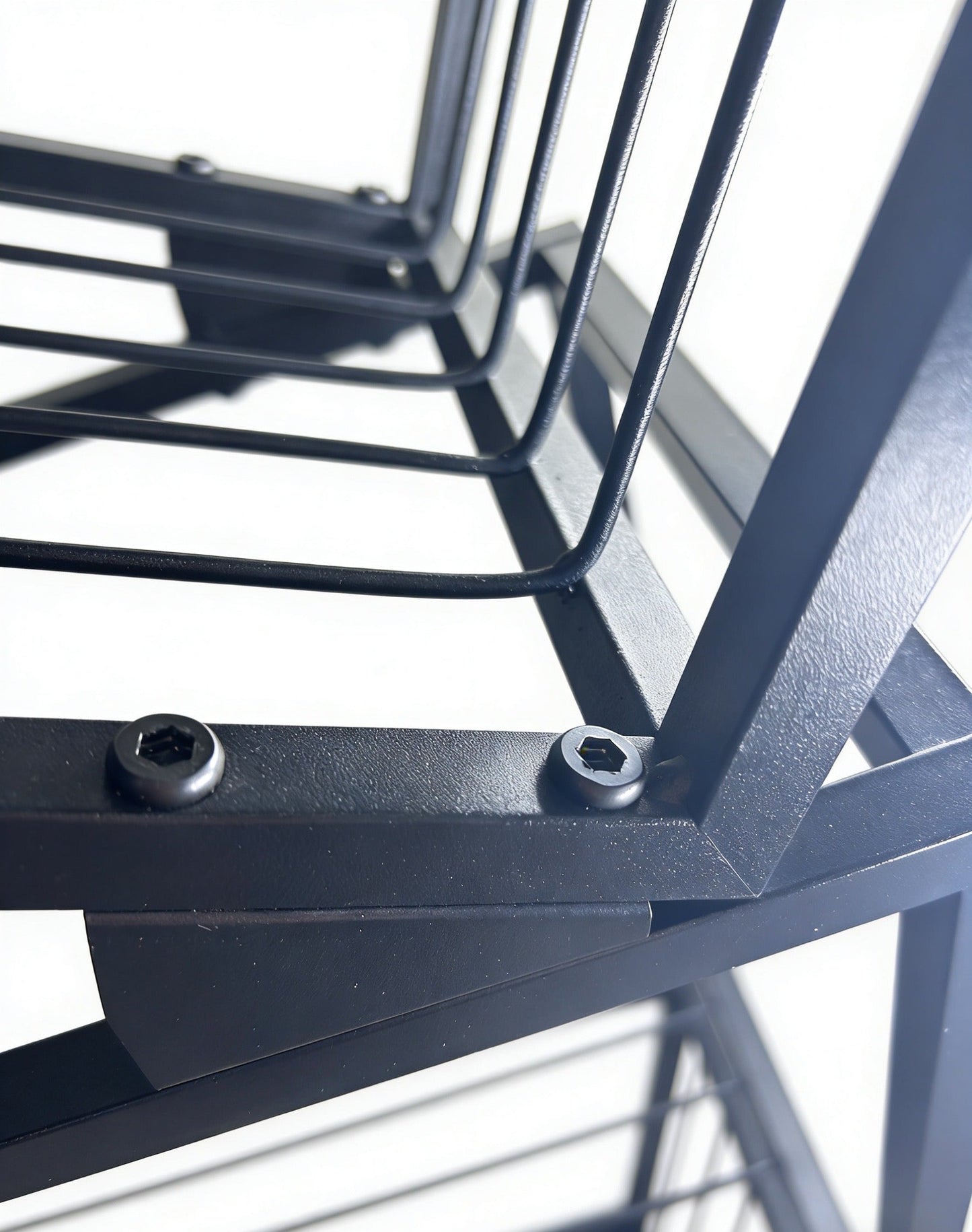 5-Tier Metal Geometric Bookshelf
