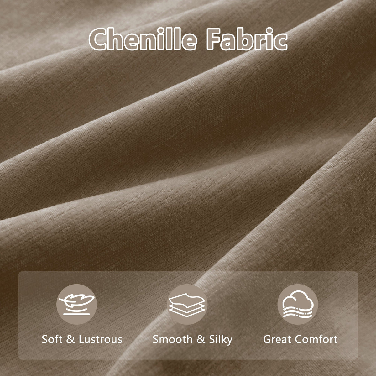 105" Chenille Cloud 3-Seater Sofa