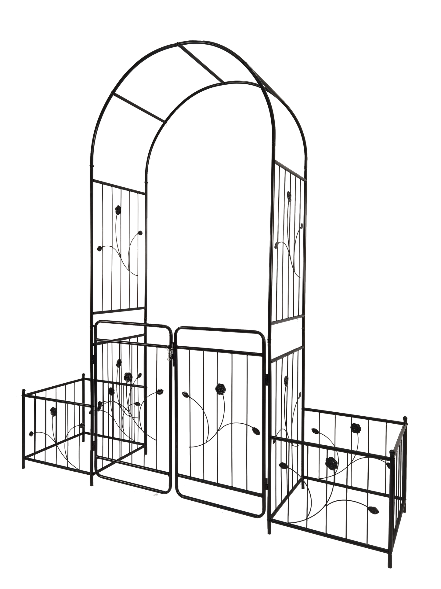 Metal Garden Arch with Gate