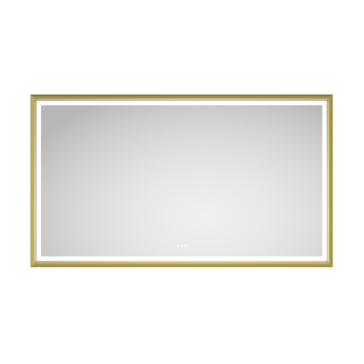 Oversized Rectangular Framed LED Mirror