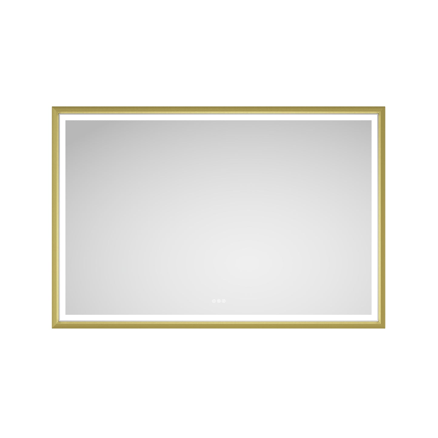 84in. W x 48in. H Oversized Rectangular Framed LED Mirror