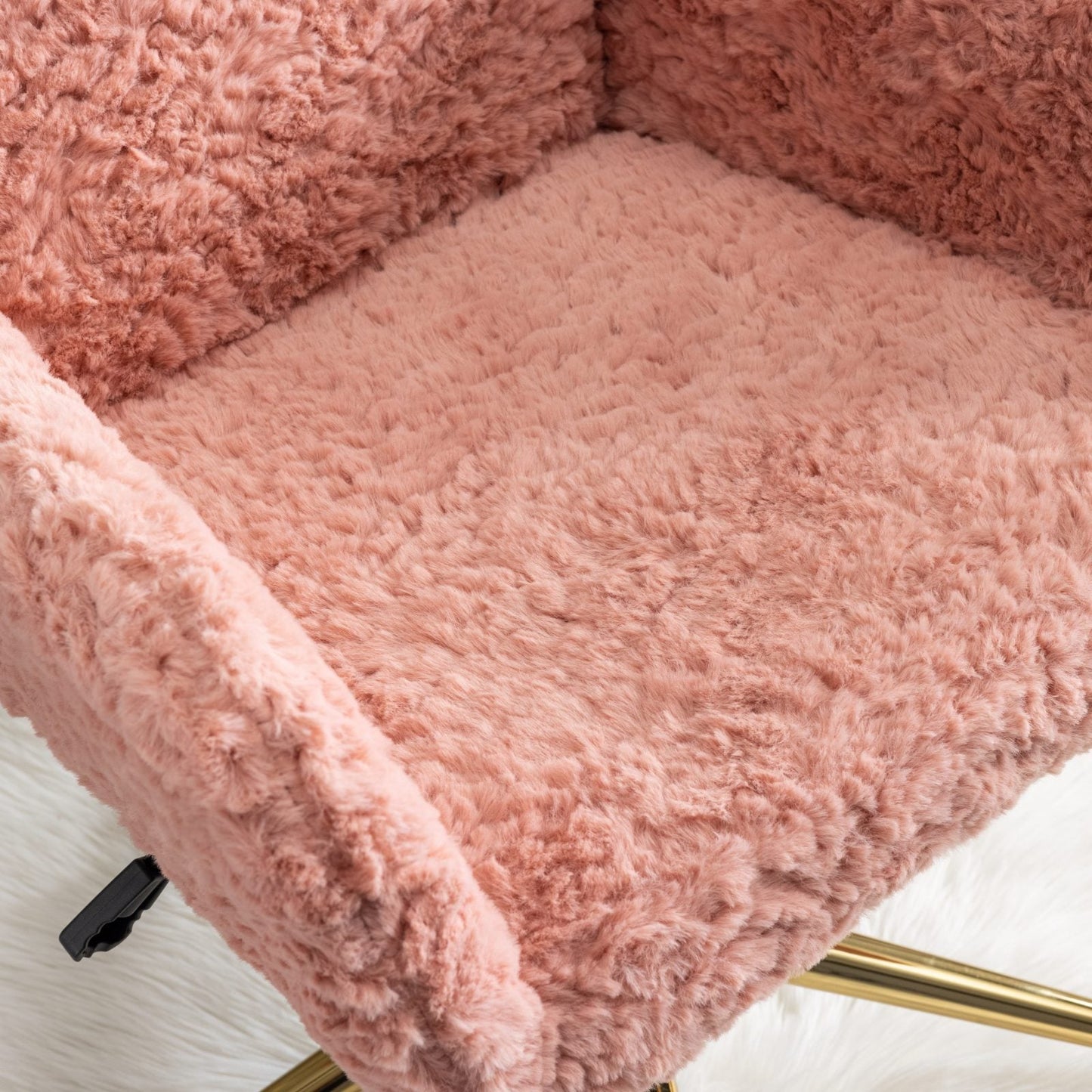 A&A Furniture Office Chair with Golden Metal Base