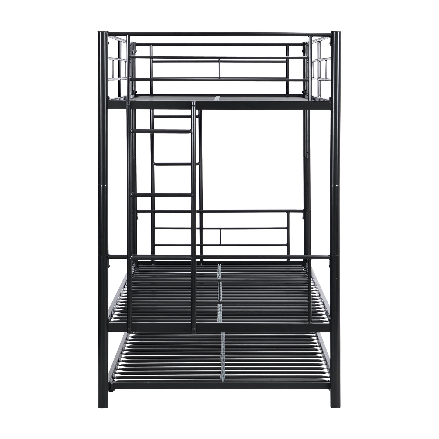 Twin Over Twin Metal Bunk Bed with Trundle