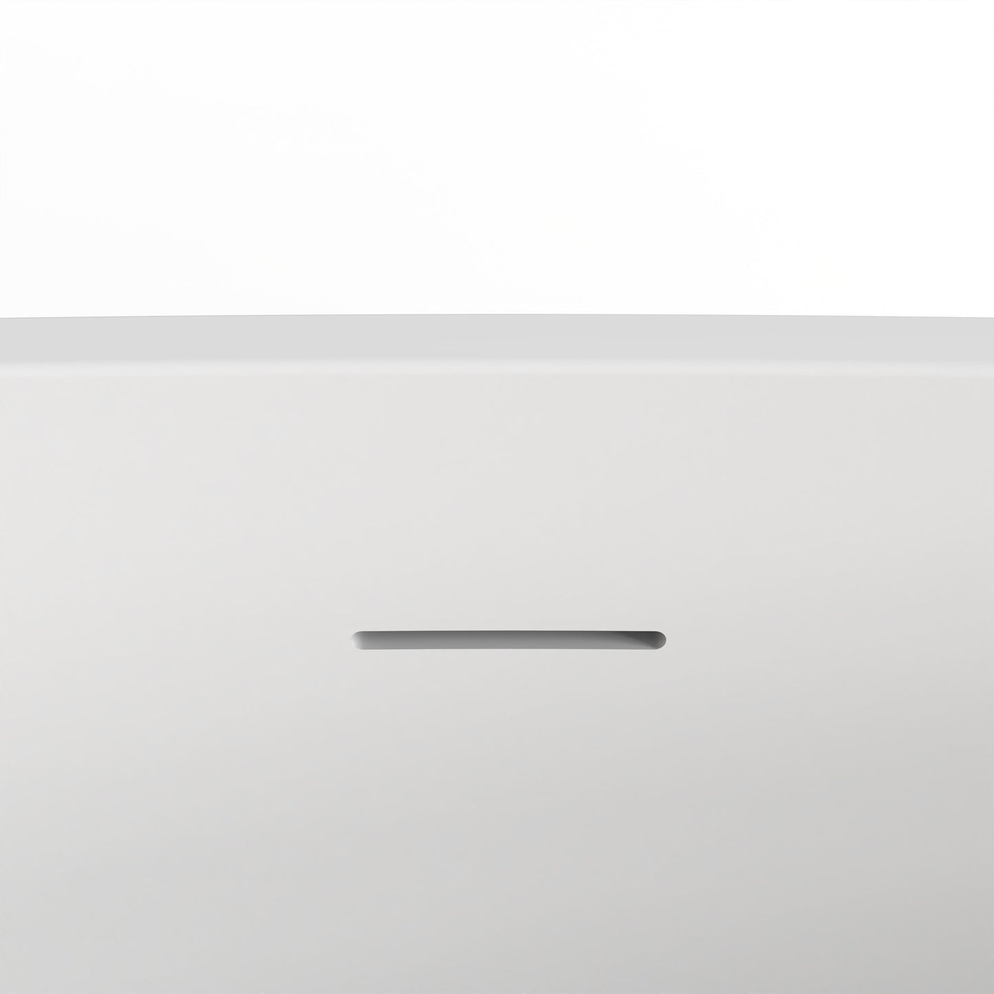 65 Inch Freestanding Solid Surface Soaking Bathtub
