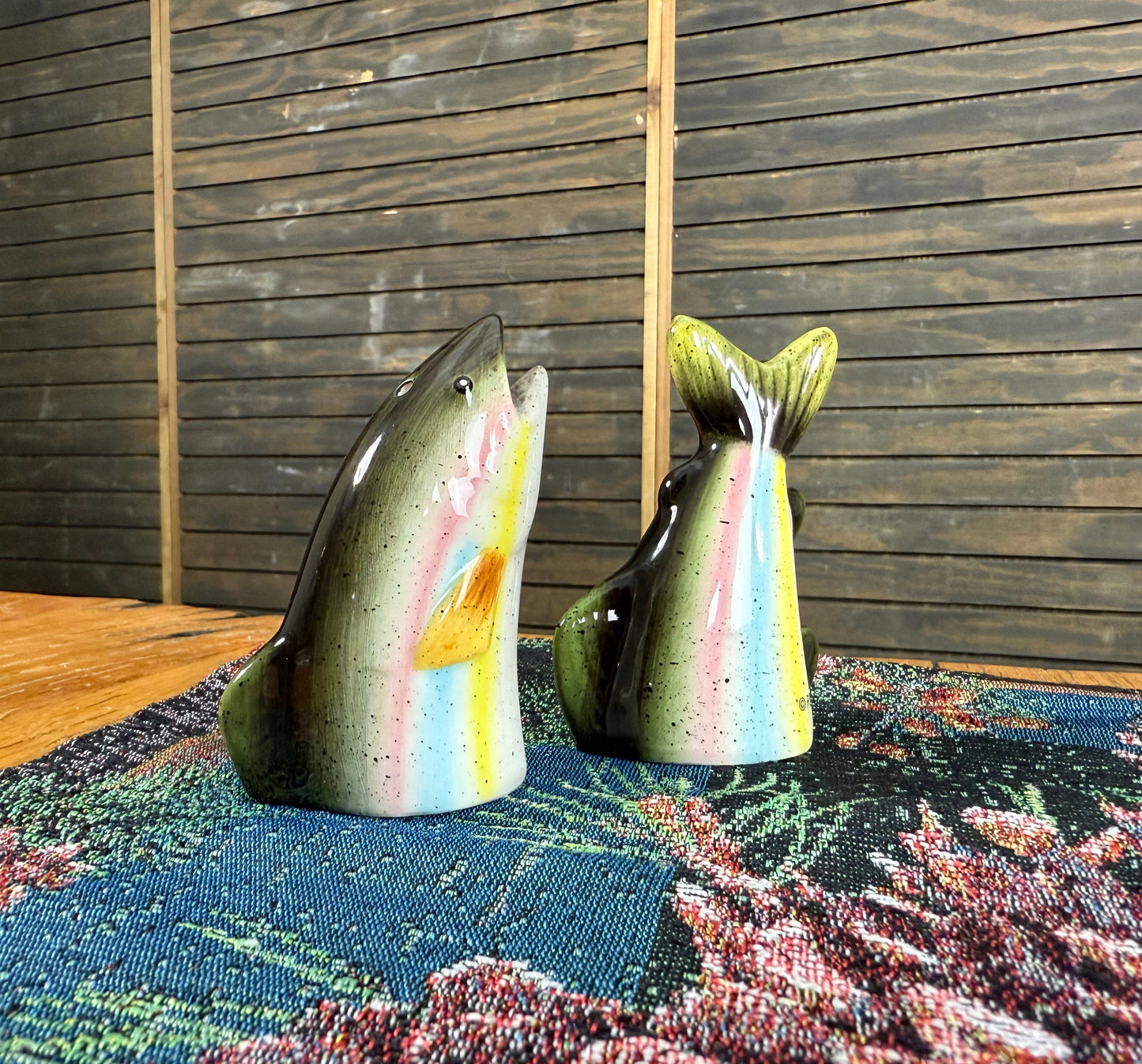 Salt and Pepper Shakers-Trout