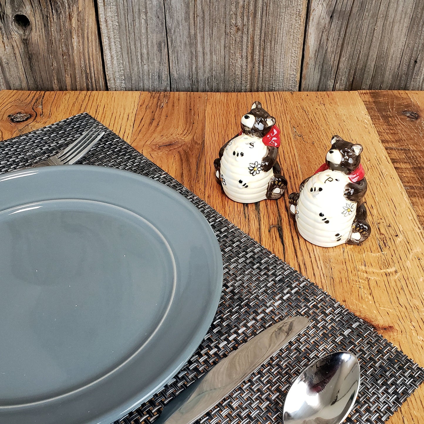 Salt and Pepper Shakers-Bear