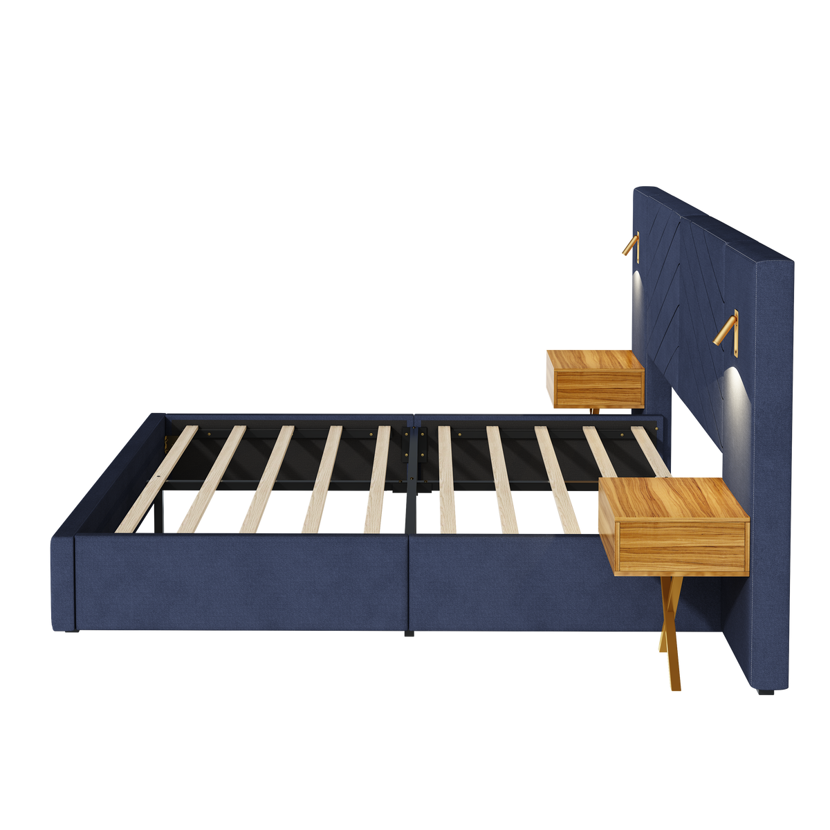 Queen Size Velvet Bed Frame