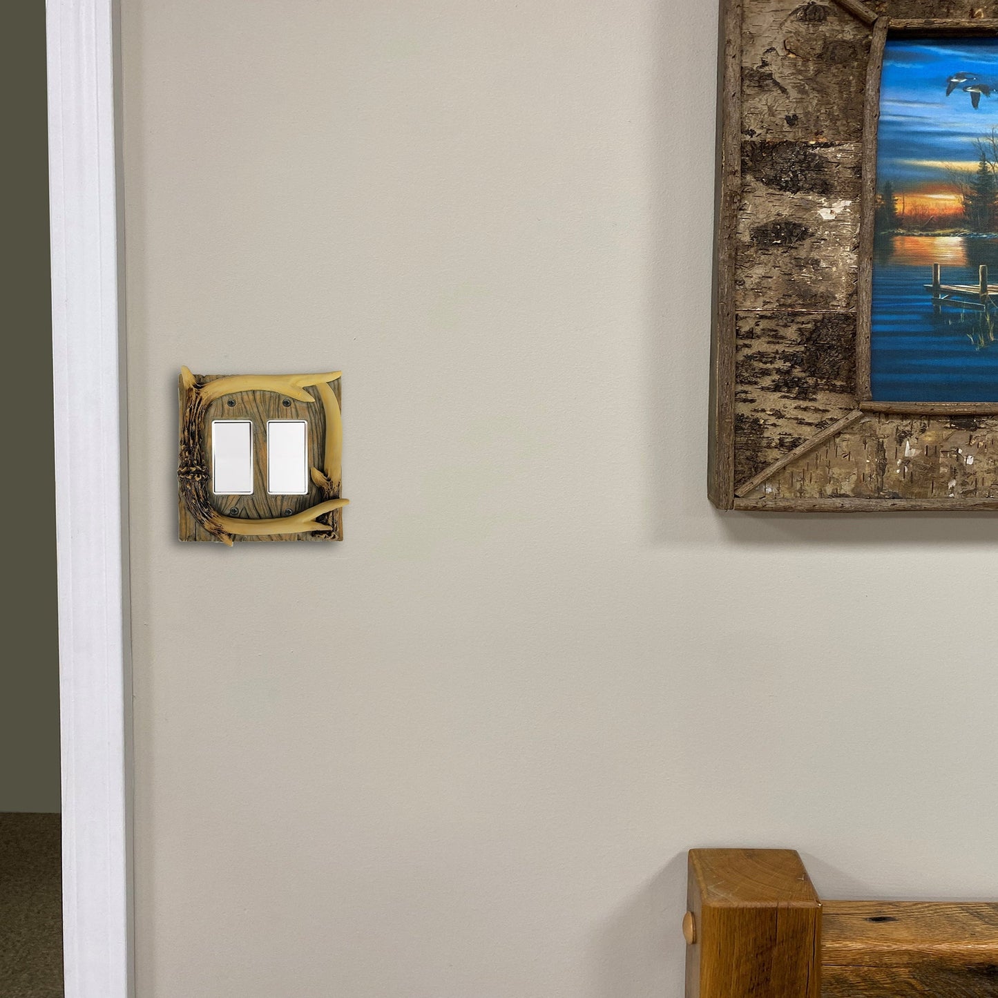 Electrical Cover Plate Double-Antler