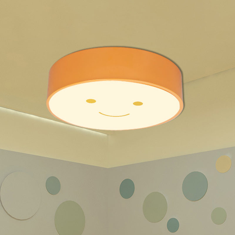 Brighten Your Child's Day with the Happy Face LED Nursery Ceiling Light!