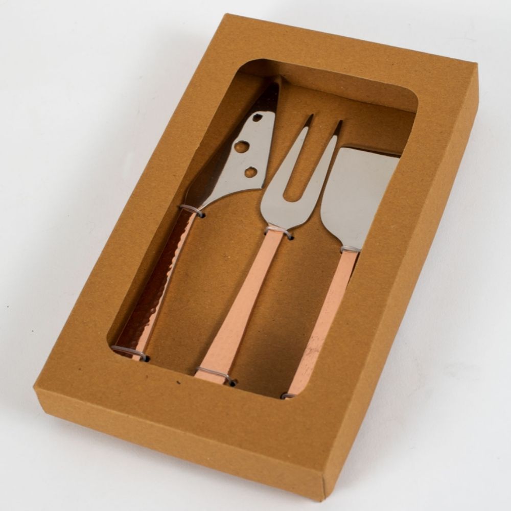 Hammered Handle Cheese Servers Set