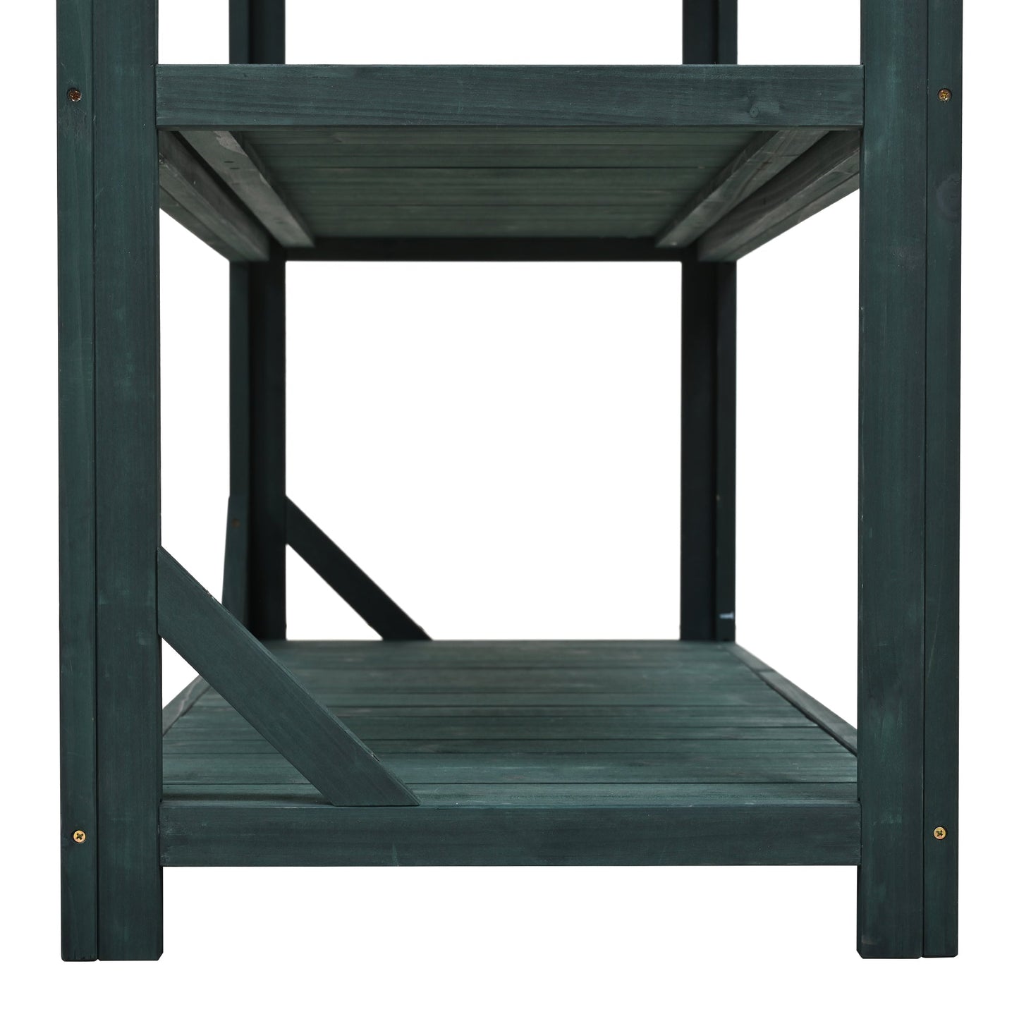TOPMAX 65" Large Wooden Farmhouse Rustic Outdoor Potting Bench
