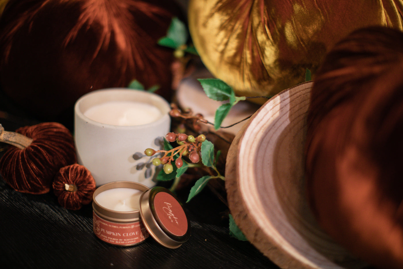 Pumpkin Clove Tin Candle