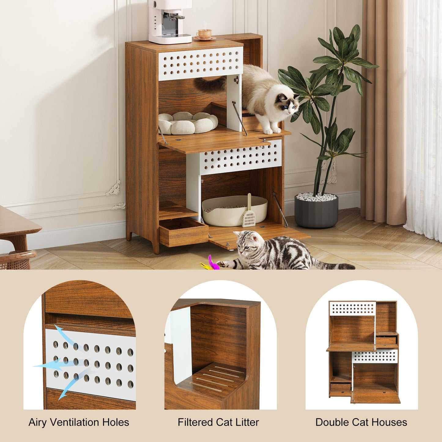Modern 2 in 1 Cat Furniture Set