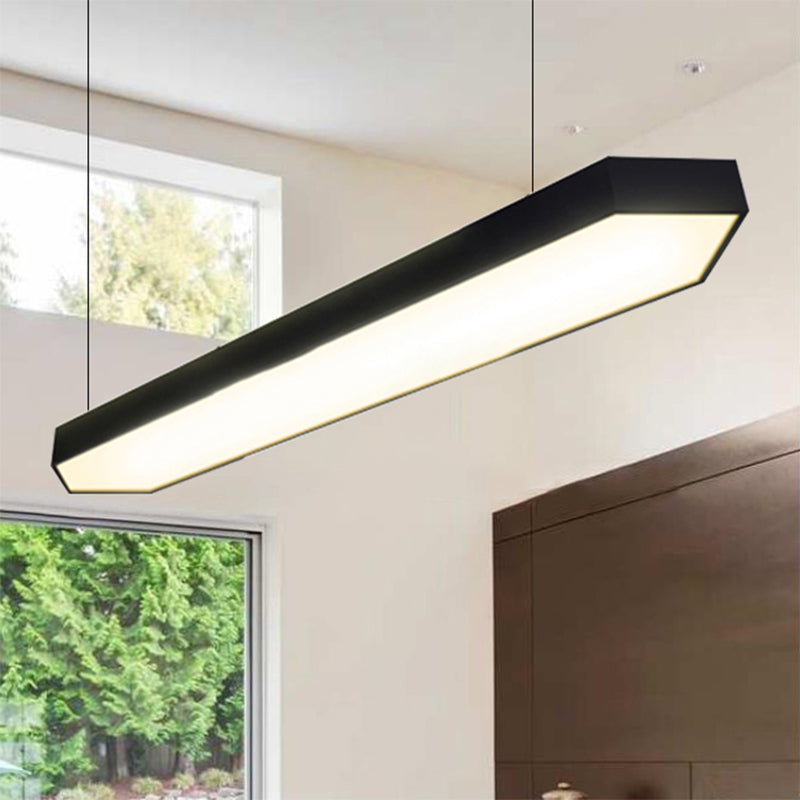 Karla Modern Linear Pendant: Customizable LED Light for Any Space