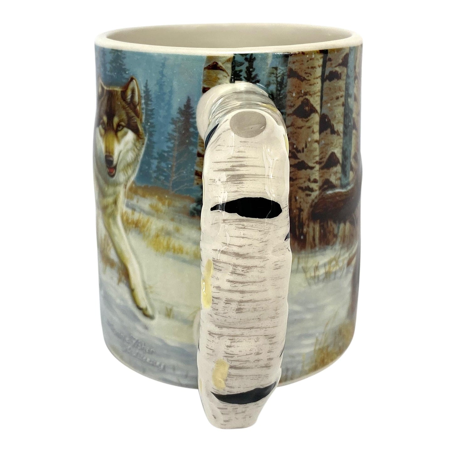 Ceramic Mug 3D 15oz-Wolf Scene