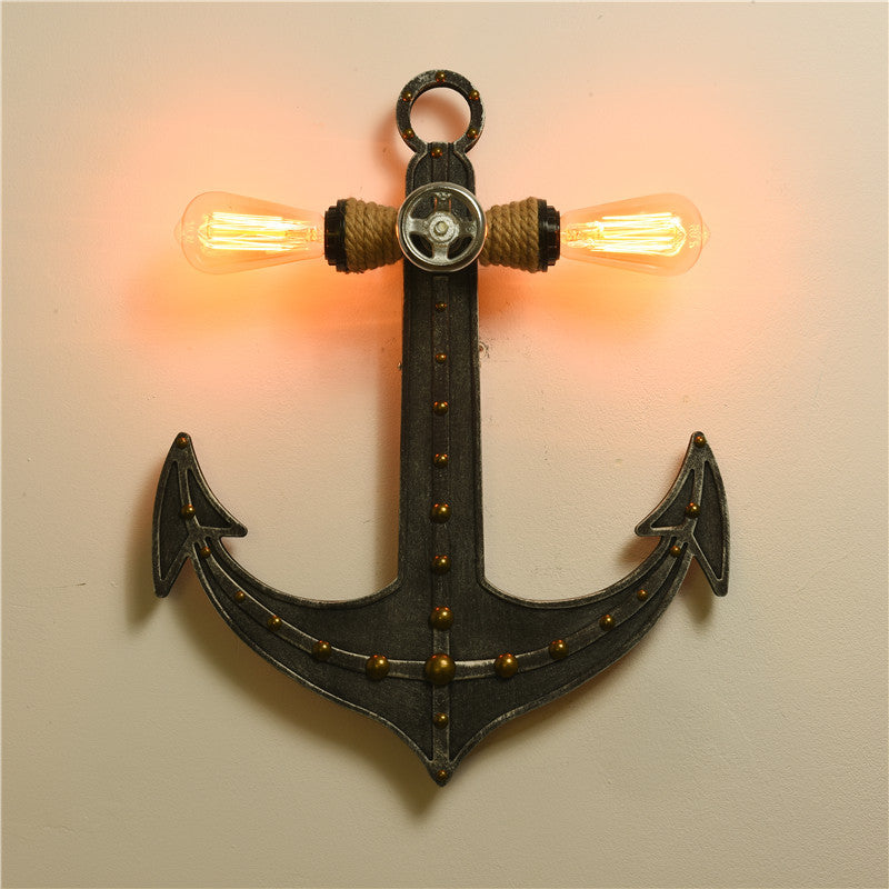 Anchor Your Space in Industrial Style: The Iron Anchor Wall Lamp