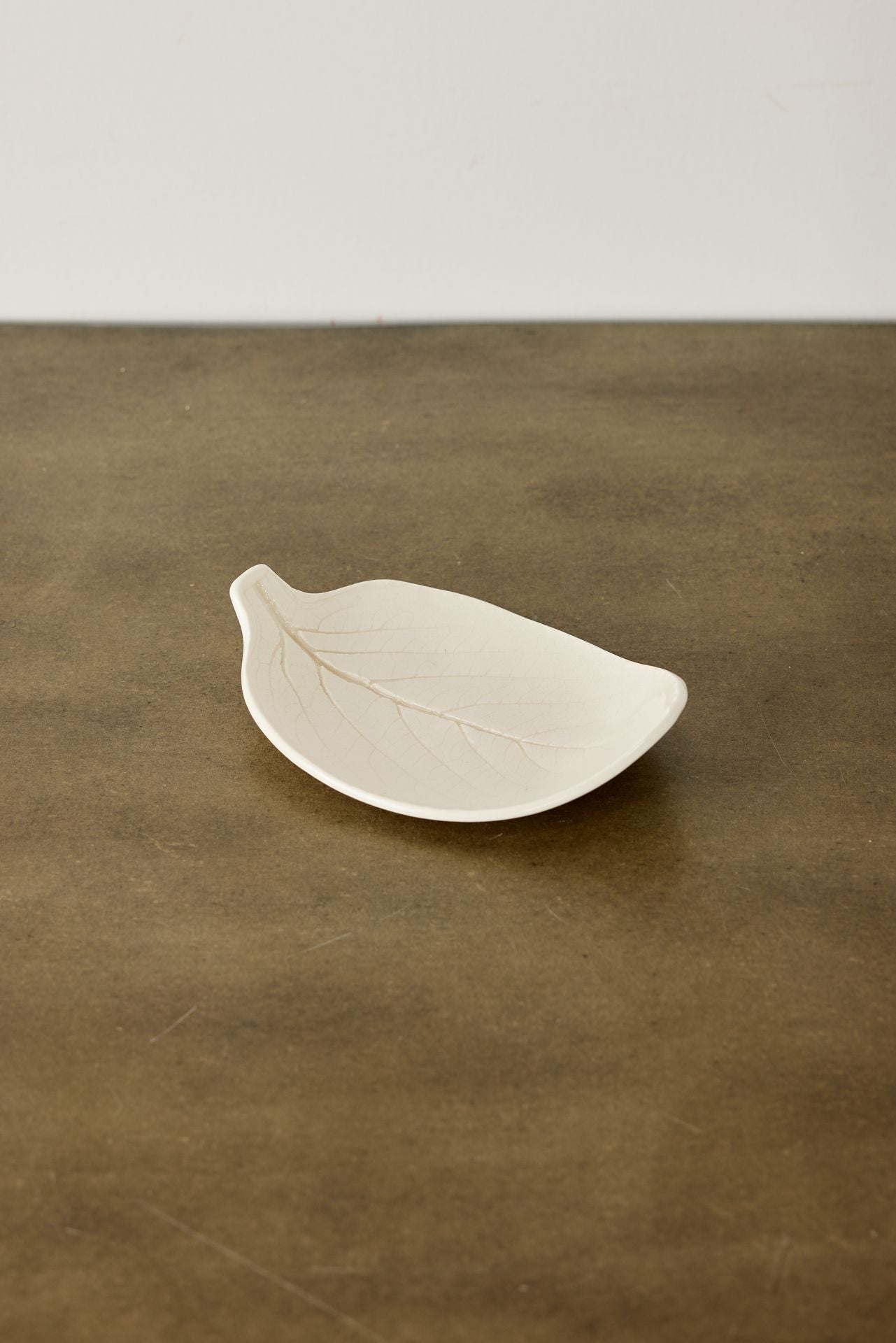 Porcelain Leaf Trinket Dish