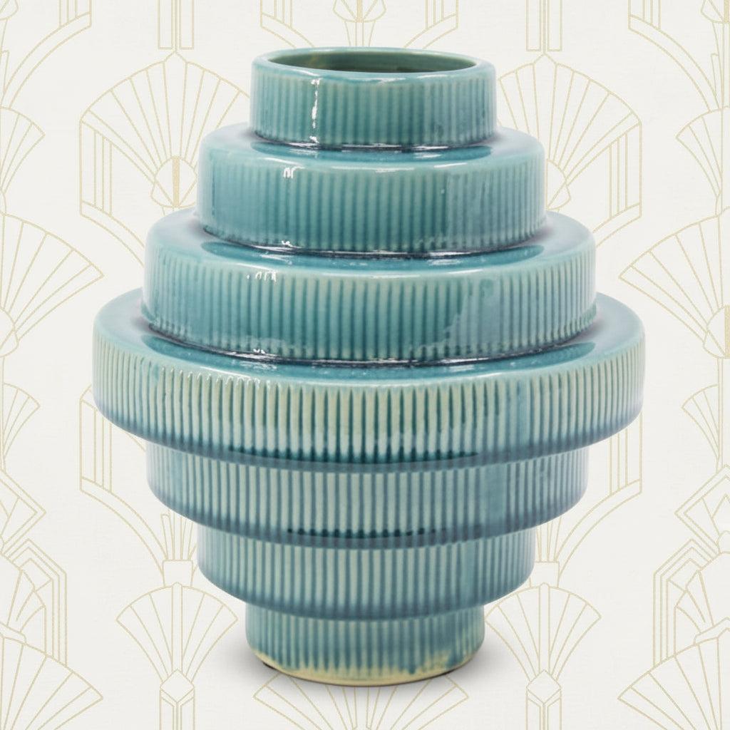 Emerald Tiered Vase