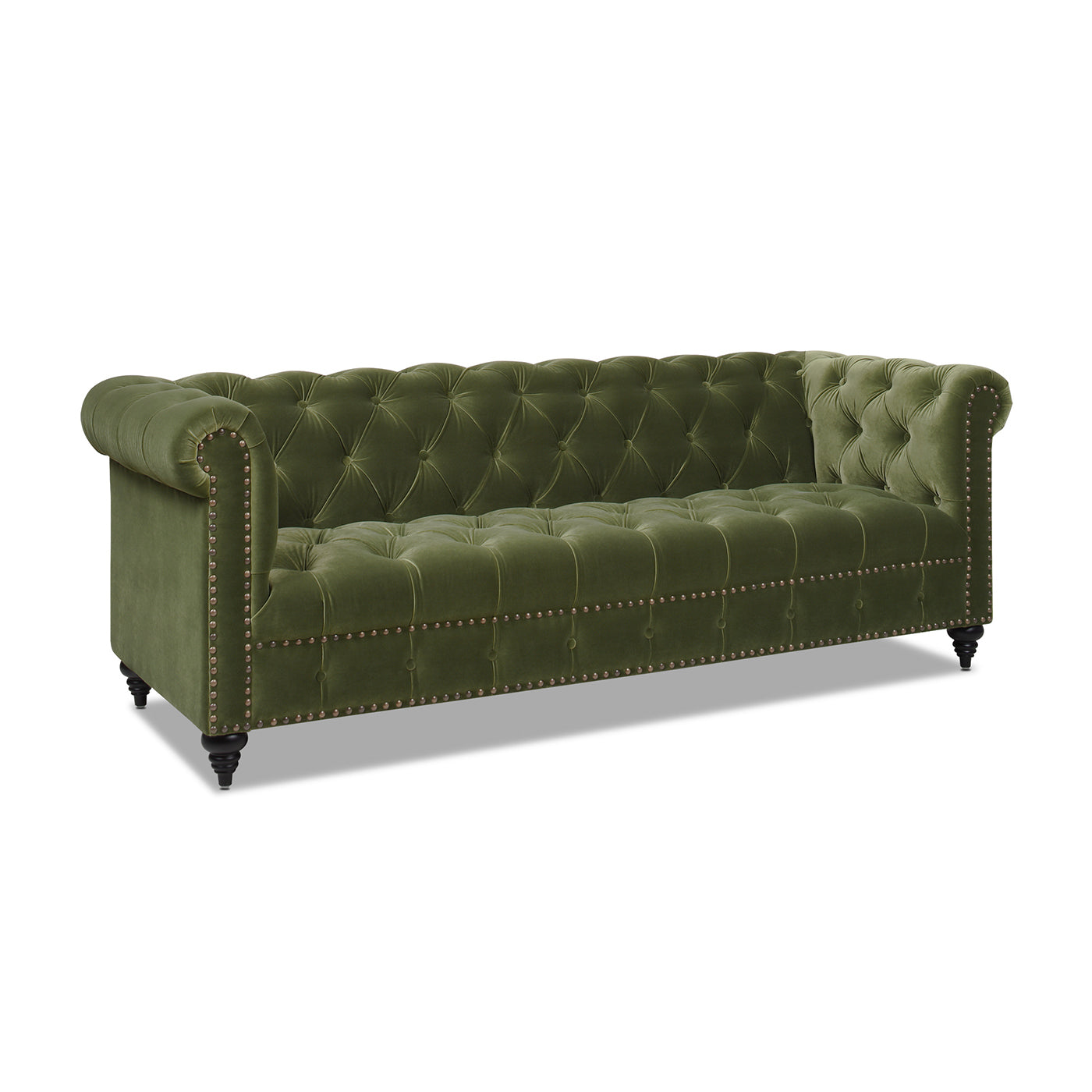 Alto 88" Tufted Chesterfield Sofa, Olive