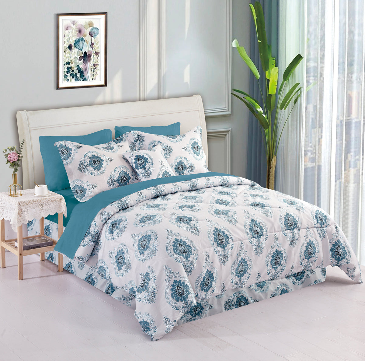 Bibb Home 8 Piece Comforter Set