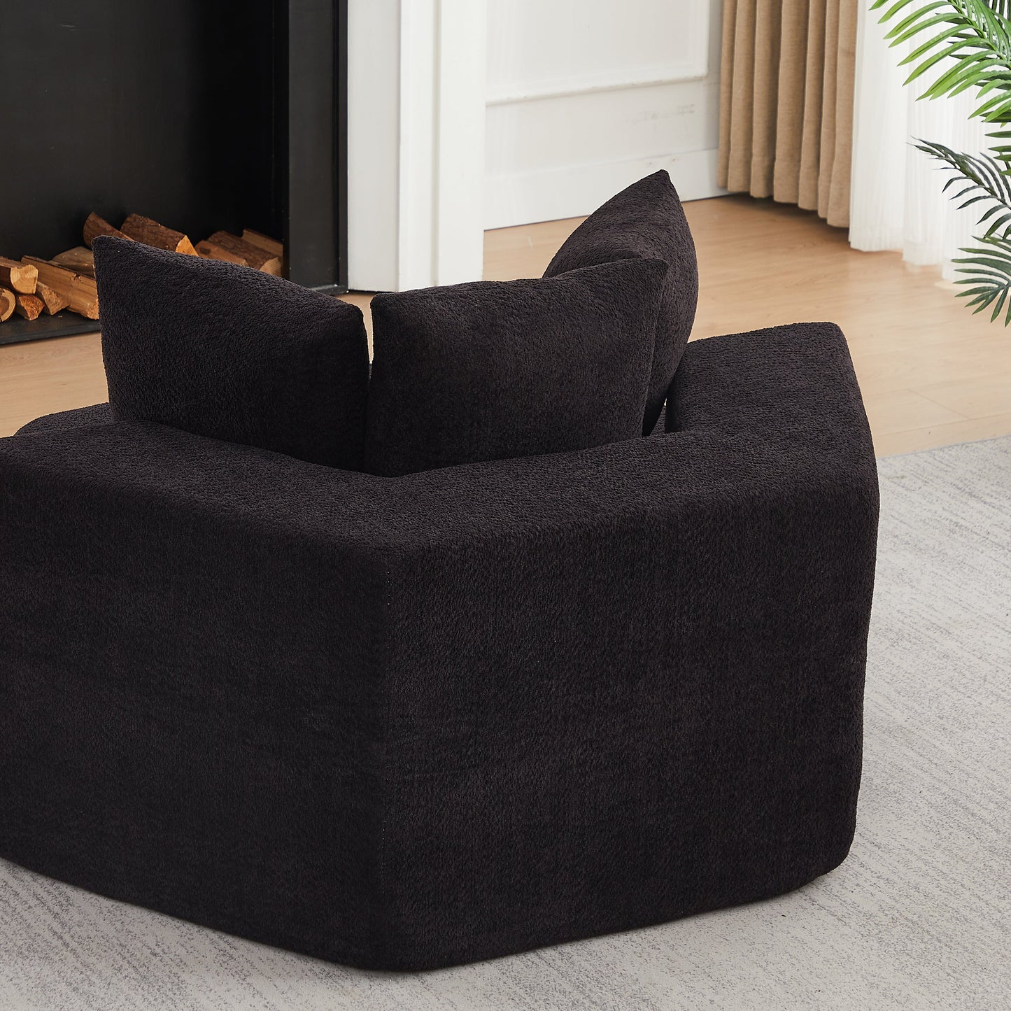 54-Inch Modern-Style Hexagonal Single Lounge Chair