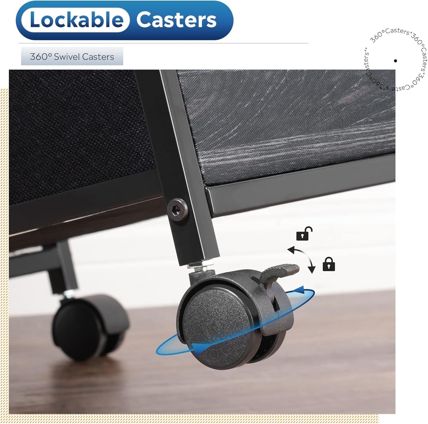 2 Drawer Mobile File Cabinet Rolling Printer Stand Charcoal Black Wood Grain Finish For Home Office