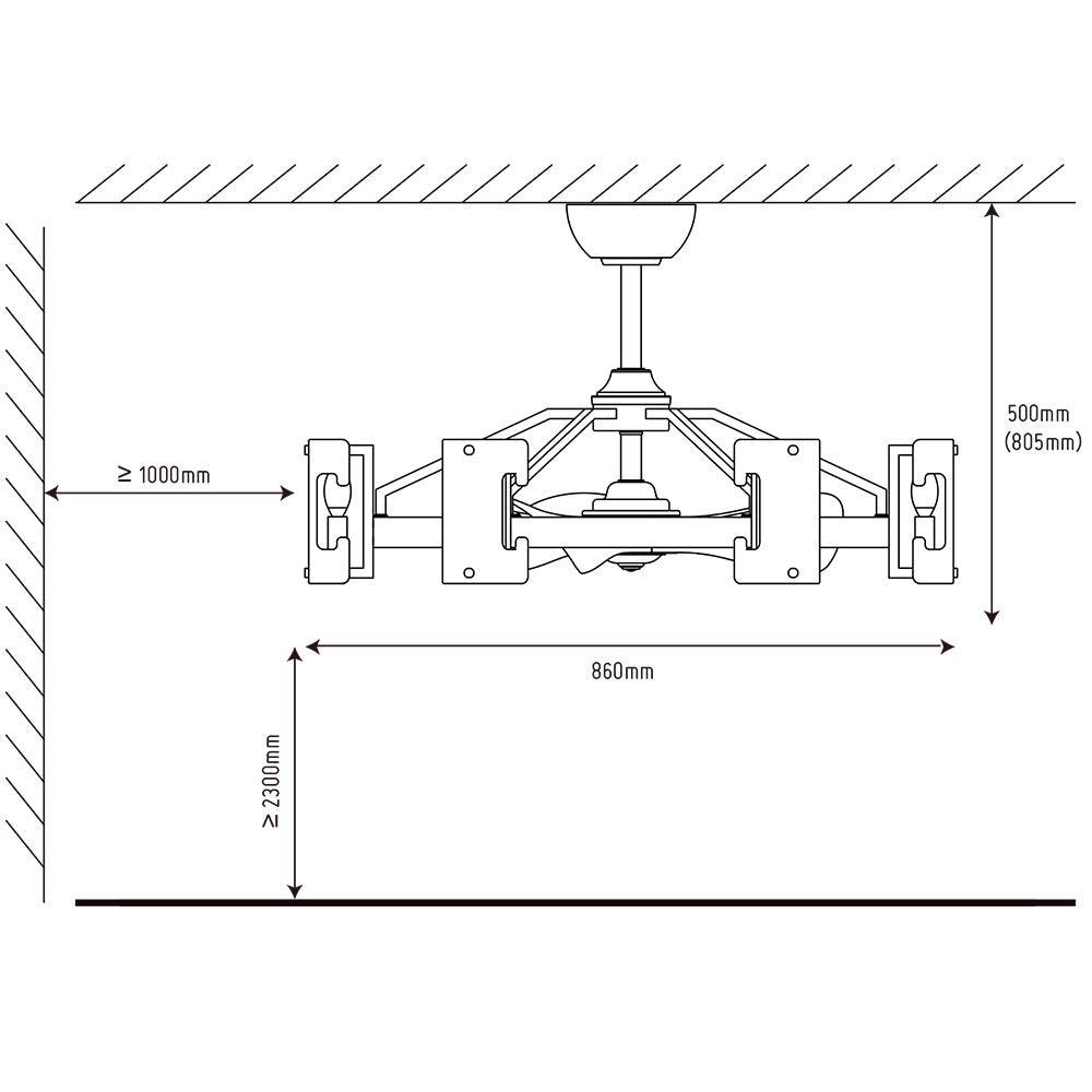 34" Bucholz Modern DC Motor Brushed Nickel Downrod Mount Reversible Ceiling Fan with LED Lighting and Remote Control