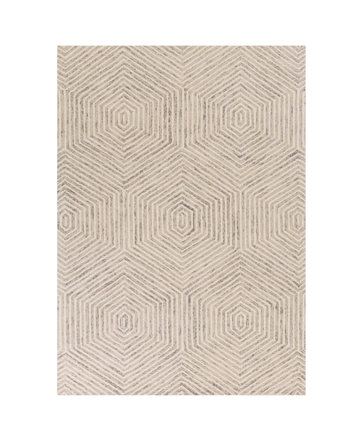 8' X 10' Wool Ivory Area Rug